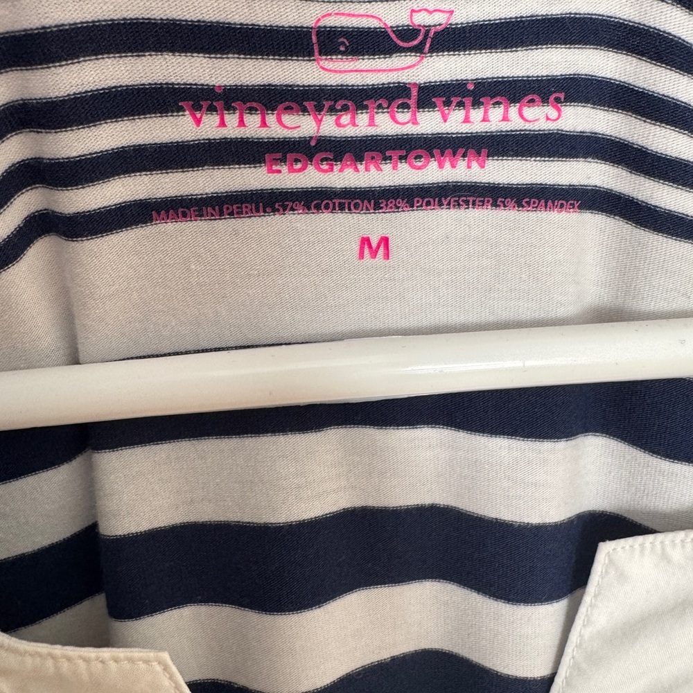 Vineyard Vines Edgartown Navy and White Striped Maxi Dress - Picture 2 of 2